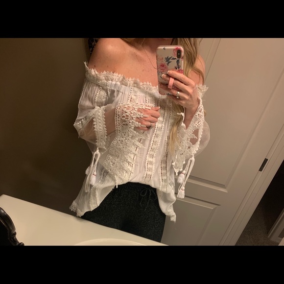 Off the shoulder crochet top - Picture 5 of 5